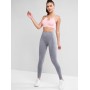 Cut Out Solid Sports Cami Top - Pink L