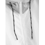Color Block Sport Drawstring Hooded Windbreaker Jacket - Multi S