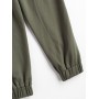  Drawstring Jogger Pants - Camouflage Green L