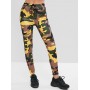 Camouflage Drawstring Jogger Pants - Multi-a L