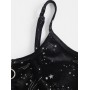 Glitter Zip Up Velvet Crop Top And Skirt Set - Black S