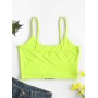 Neon Buckled Cami Top - Green Yellow S