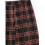 Tapered Plaid High Waisted Pants - Multi S