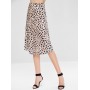 High Waist Leopard Skirt - Leopard S