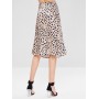 High Waist Leopard Skirt - Leopard S