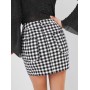  Plaid Mini Skirt - Multi-a S