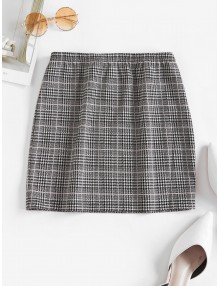  Houndstooth Mini Skirt - Multi-a M
